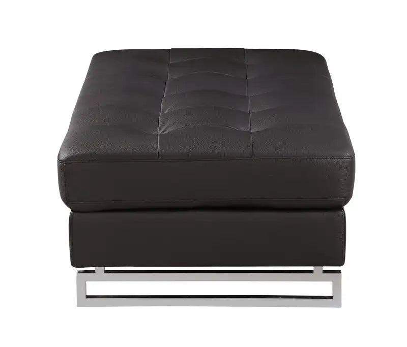 Genuine Leather Ottoman - Global United - Handmade Comfort