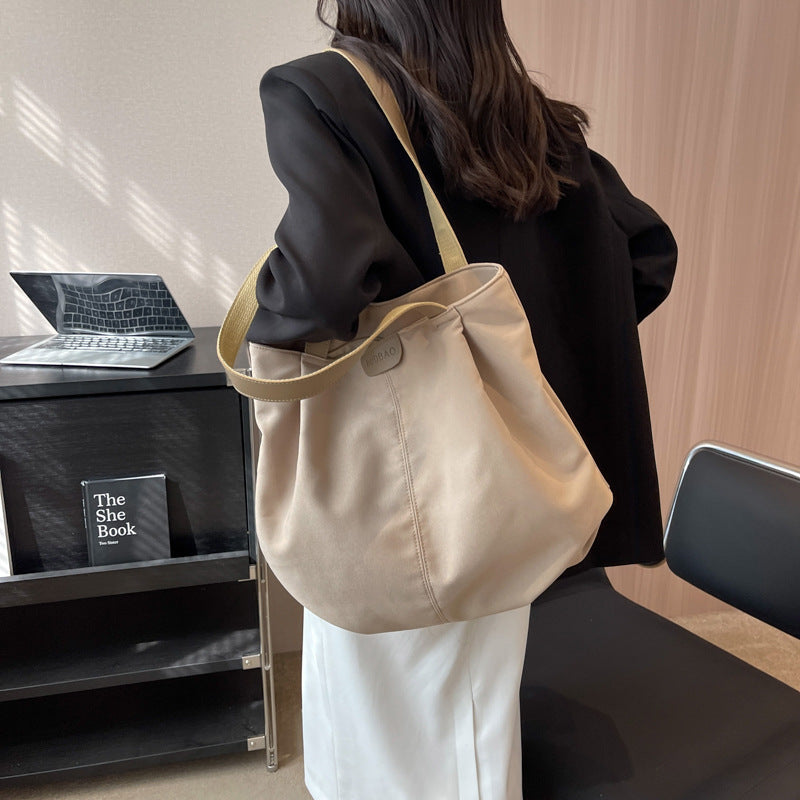 Large Capacity Totes Simple Commuting Daily Shopping Shoulder Casual Handbag - Minihomy