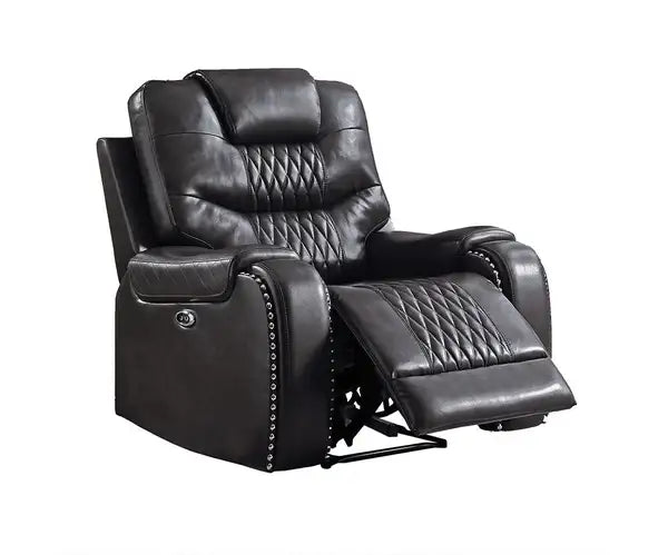 ACME Braylon Power Recliner - Magnetite PU Leather