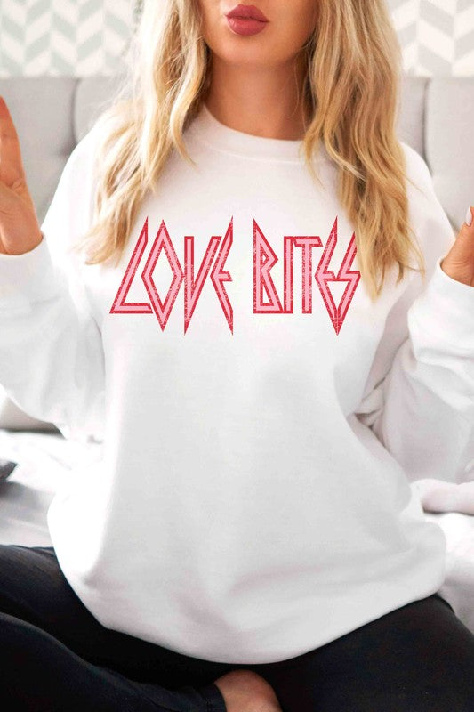 Plus Size - Love Bites Graphic Sweatshirt