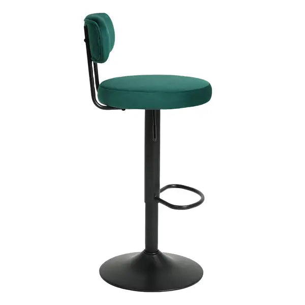 Modern Bar Stools Set of 2: Adjustable Swivel Counter Height Chairs - Minihomy