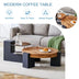 Detachable Double-Decker Coffee Table: Stylish & Flexible Space-Saving Design - Minihomy