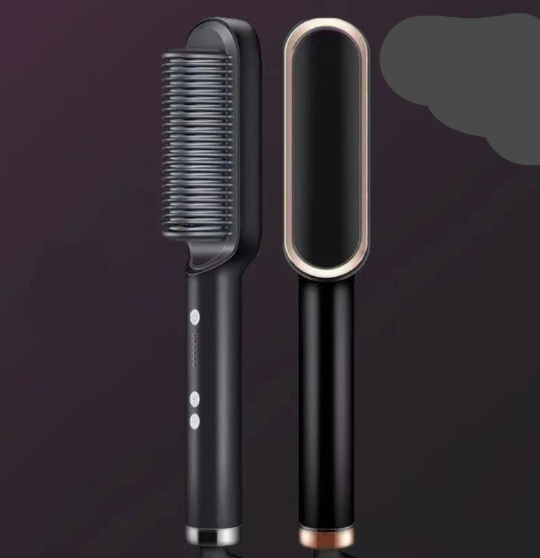 2 In 1 Hair Straightener Hot Comb - Dual-purpose Electric Hair Brush