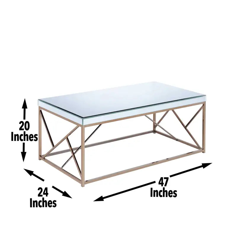 Evelyn Beige Cocktail Table