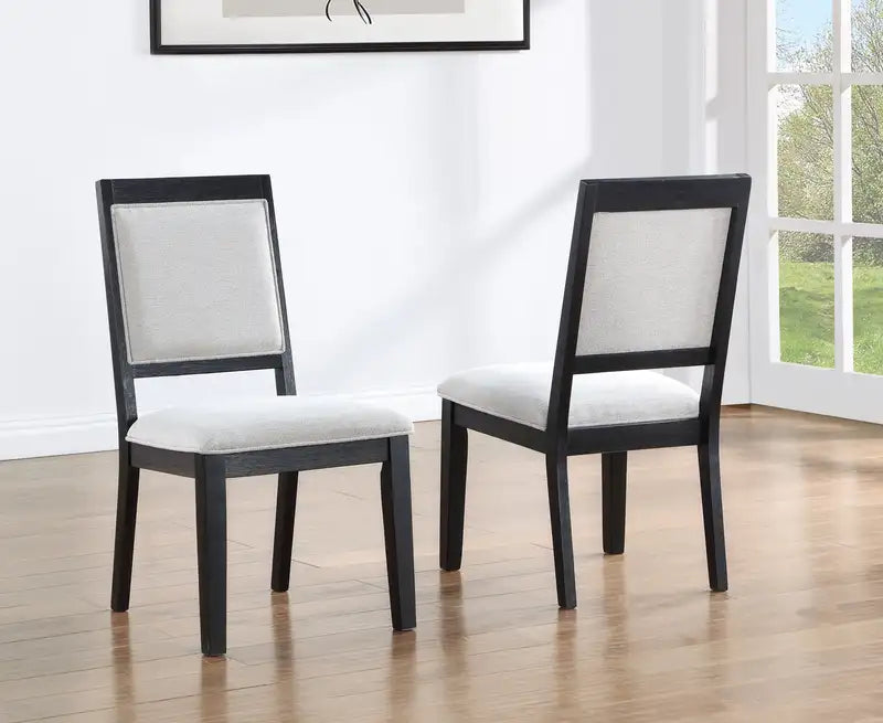 Molly Black Side Chairs (Set of 2)