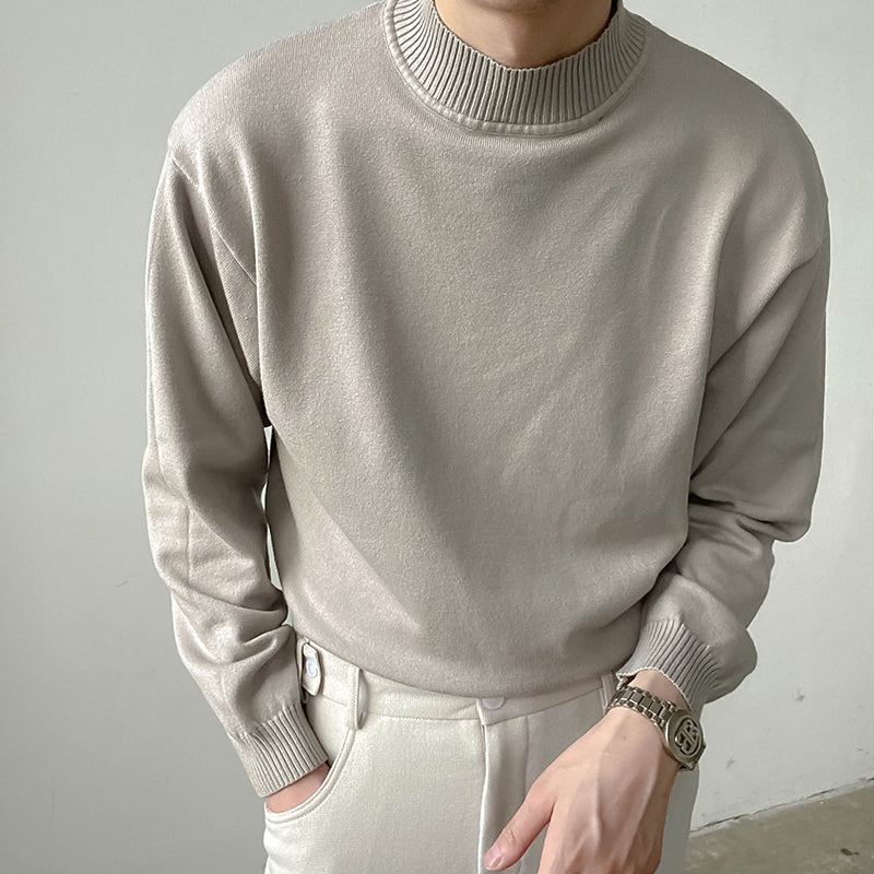 Trendy Long Sleeved Pullover Knit: Stay Cozy in Style