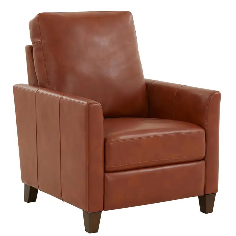 Pablo Modern Recliner - Caramel Faux Leather