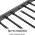 Full-Over-Full Bunk Bed with Black Finish - Adam Collection - Minihomy