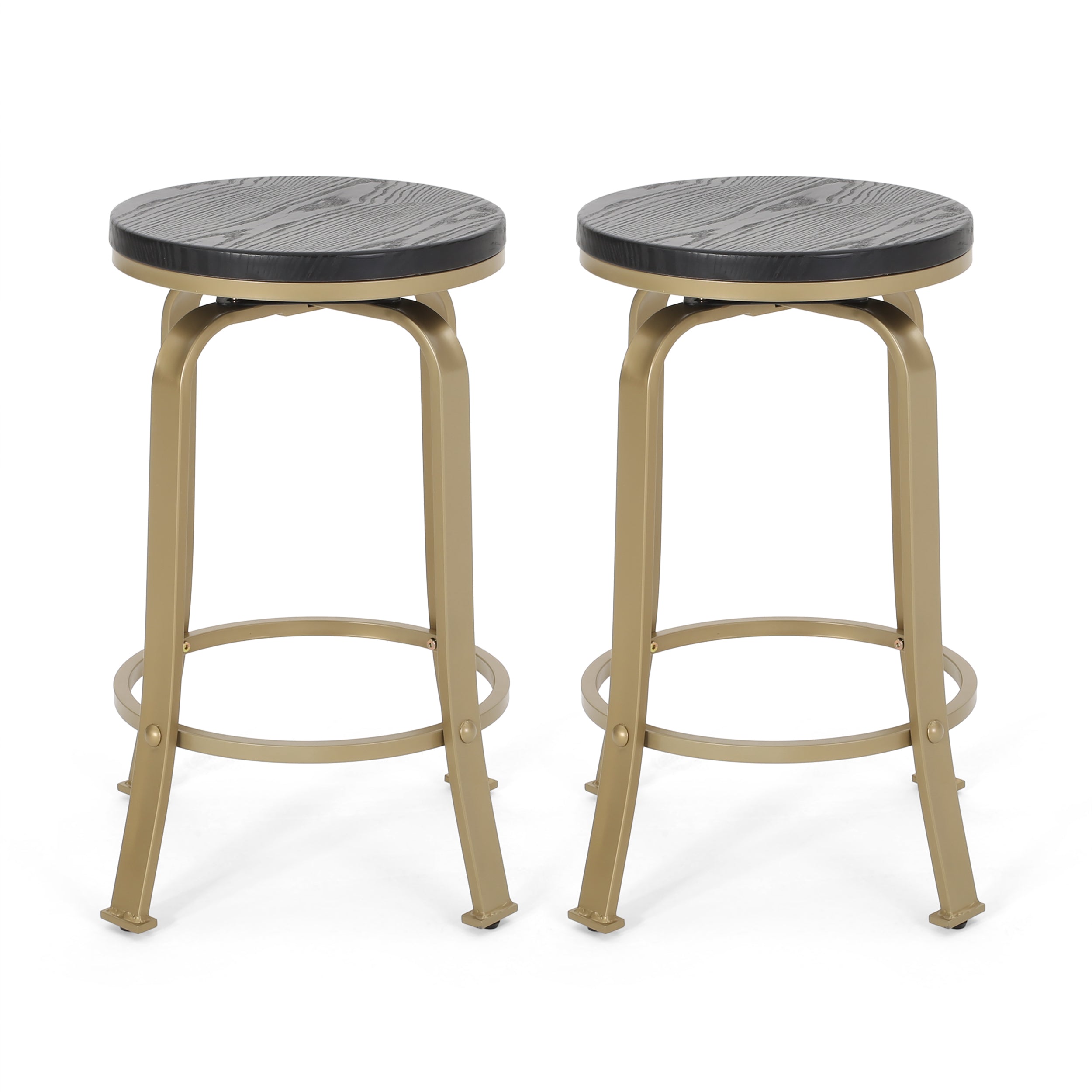 2-Piece Counter Stool Set - Modern Kitchen Bar Stools