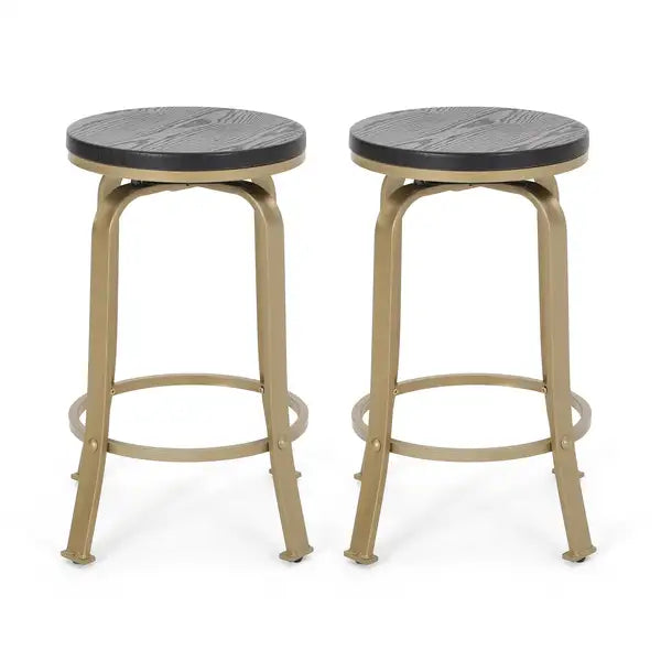 2-Piece Counter Stool Set - Modern Kitchen Bar Stools - Minihomy