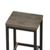 Brown Gray Kitchen Dining Table Set with 3 Stools - Modern Pub Table, Easy Assembly - Minihomy