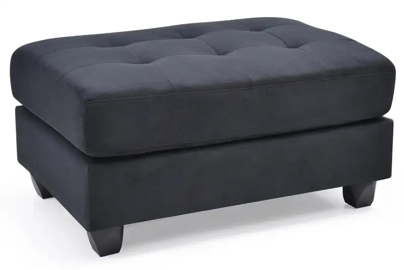 Black Ottoman: Sleek Contemporary Storage Footrest