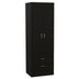 Lisboa Armoire with Double Doors, Two Drawers & Metal Handles - Rod Included - Minihomy