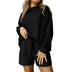 Loose Long Sleeve Shorts Two-piece Set Autumn New Stylish Simple And Versatile - Minihomy