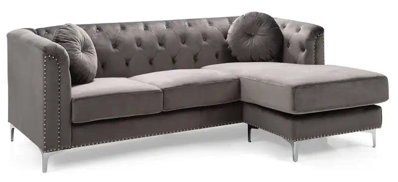 Dark Gray Chaise Lounge Sofa - Modern & Elegant