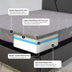 Bridgevine Home King Size Mattress & Adjustable Base Bundle - 11" Renew Flex Head Memory Foam - Minihomy