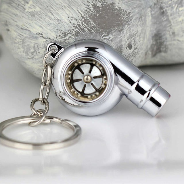 Turbo Keychain Metal Whistle Sound Supercharger