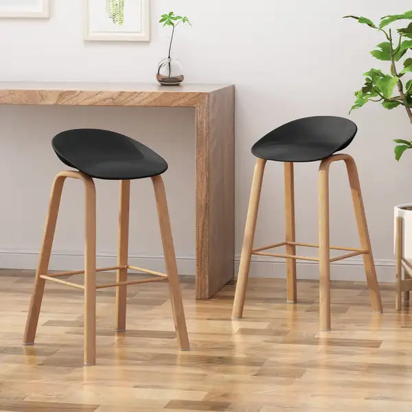 2-Piece Barstool Set - Modern Kitchen Counter Stools - Minihomy