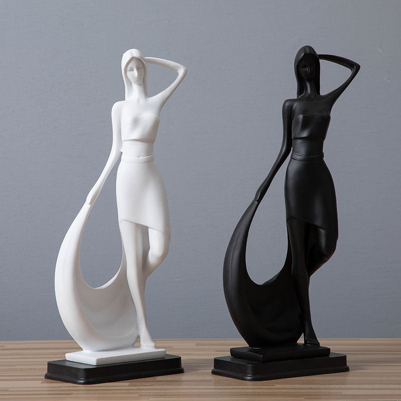Nordic Minimalist Abstract Sculpture Statue Resin Crafts