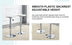 Modern Bar Stools Set of 2 | Swivel & Adjustable Height | PU Seats & PET Backrest - Bar, Restaurant, Counter Seating - Minihomy