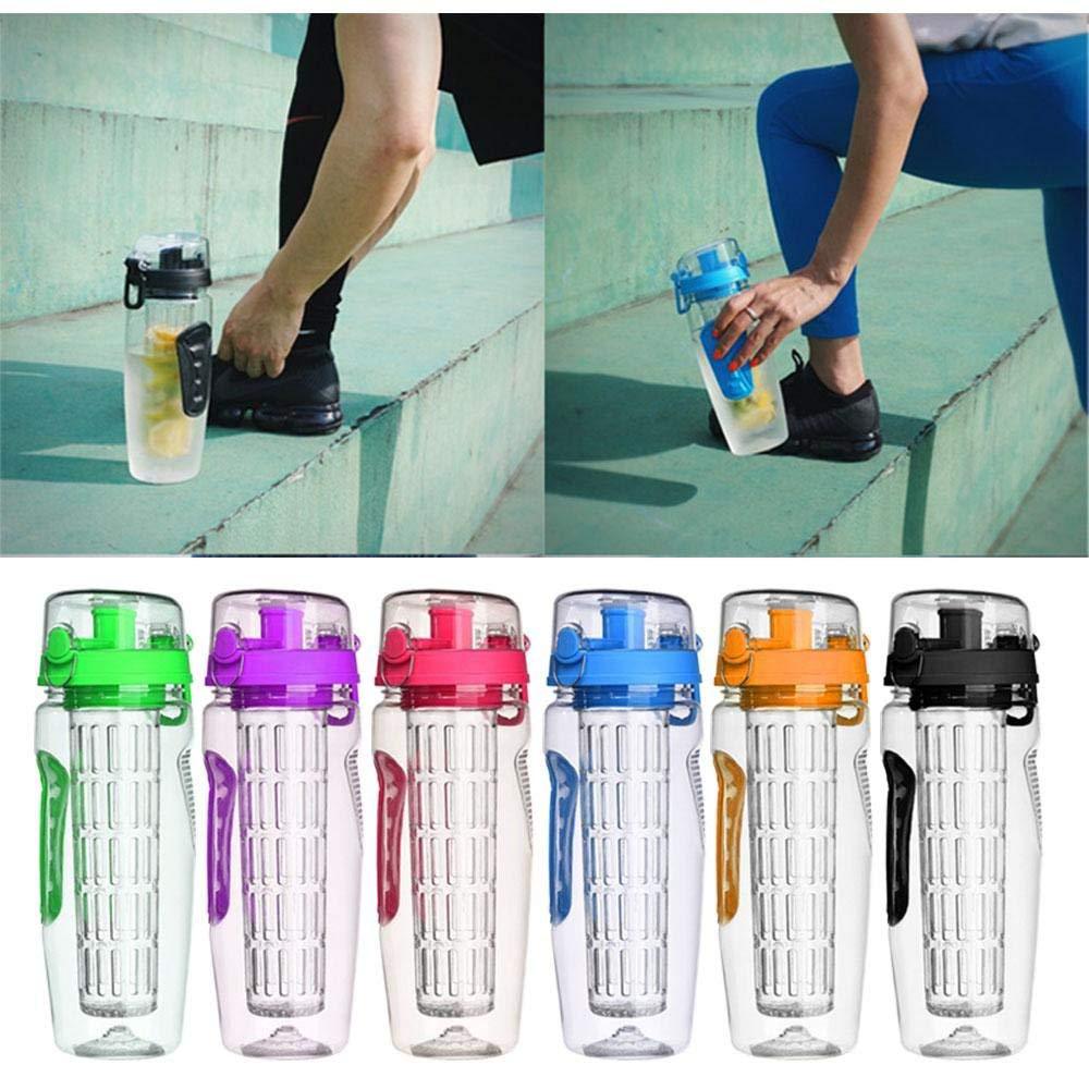 1000ml Water Fruit Bottle - BPA Free Plastic Sport Infuser Water Bottle