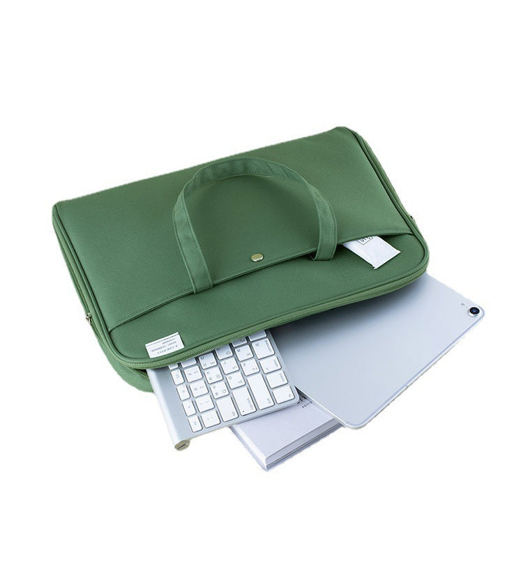 Solid Color Shock-absorbing Laptop Bag