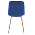 Modern Blue Dining Chairs (4 Pack) - Restaurant, Cafe, Office & Home - Minihomy