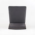 27" Upholstered Bar Stools with Nailhead Trim - Dark Charcoal & Walnut - Set of 2 - Minihomy