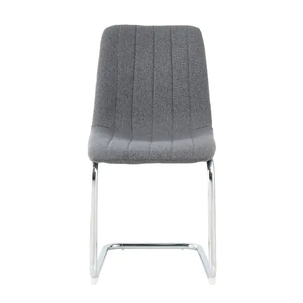 Modern Dark Grey Dining Chairs with Metal Legs (Set of 4) - Home, Bedroom, & Student Desk - Minihomy