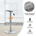 Modern Bar Stools Set of 2 | Swivel & Adjustable Height | PU Seats & PET Backrest - Bar, Restaurant, Counter Seating - Minihomy