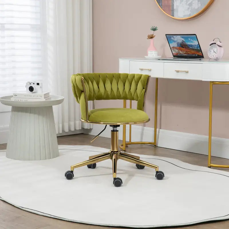 Adjustable Home Office Chair - Modern Swivel Desk Chair for Small Spaces