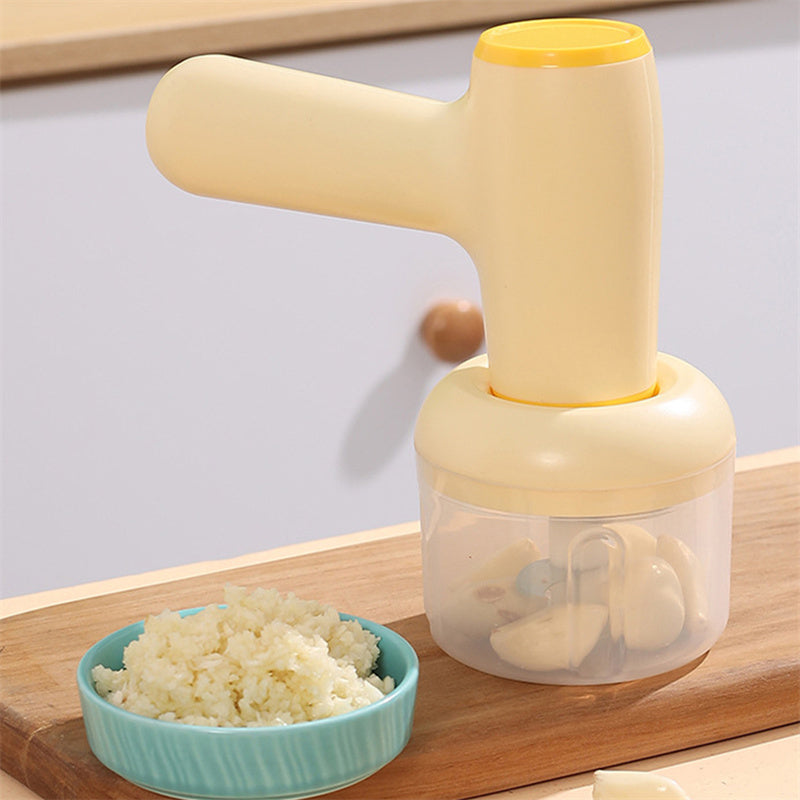 2 In 1 Electric Garlic Chopper USB Rechargeable Vegetable Chili Meat Ginger Masher Handheld Multipurpose Kitchen Gadgets - Minihomy