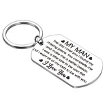 Stainless Steel Keychain for Boyfriend - Valentine's Day Edition