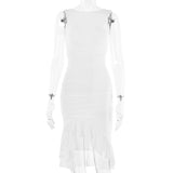 Slim Skinny Sleeveless Dress For Women Party Club Dresses