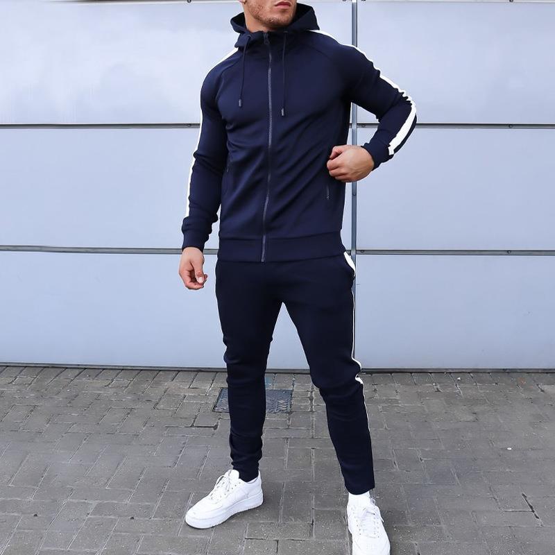 Men's Fashion Casual Running Fitness Suit Two-Piece Suit