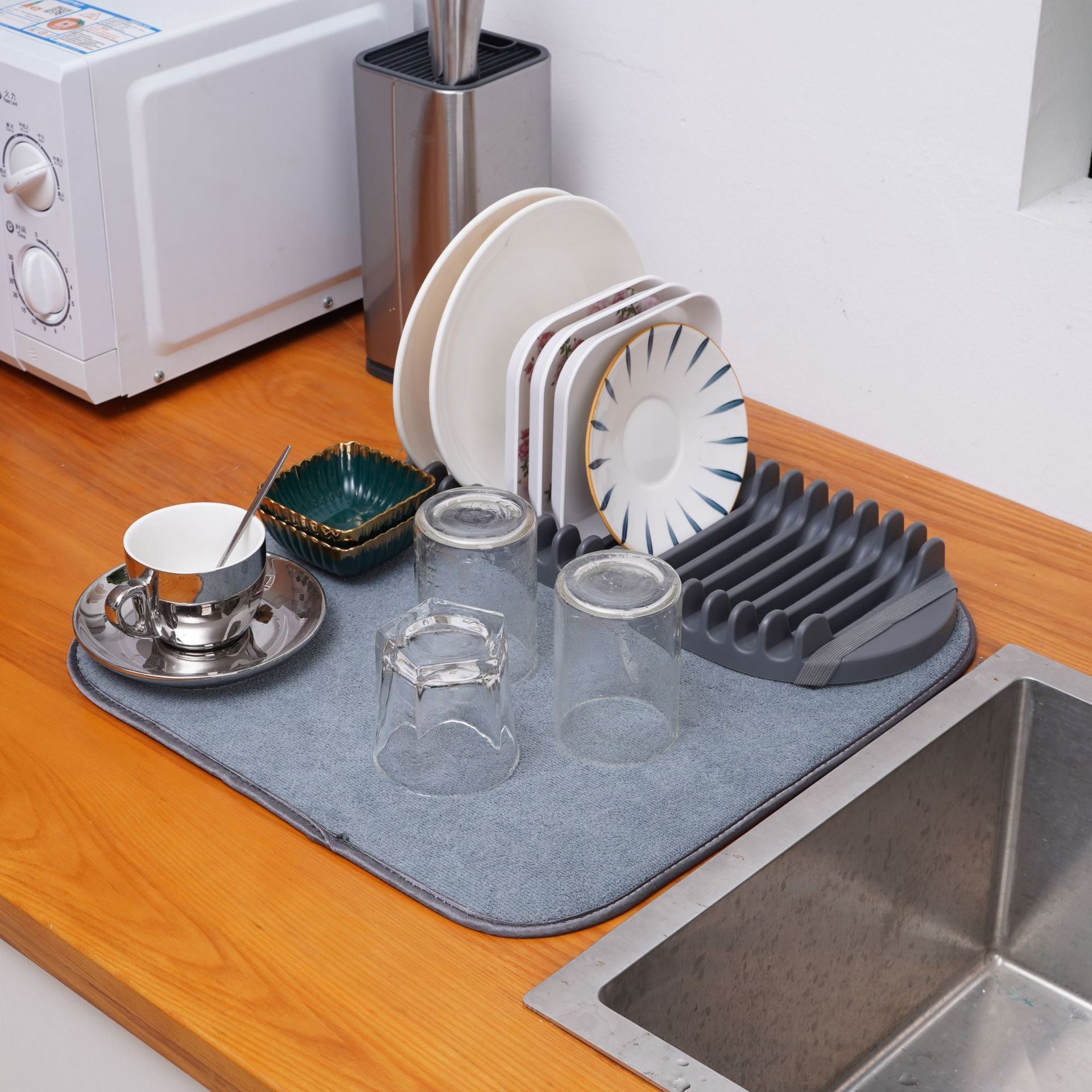 Dish Draining Rack Hanging Kitchen Storage - Minihomy