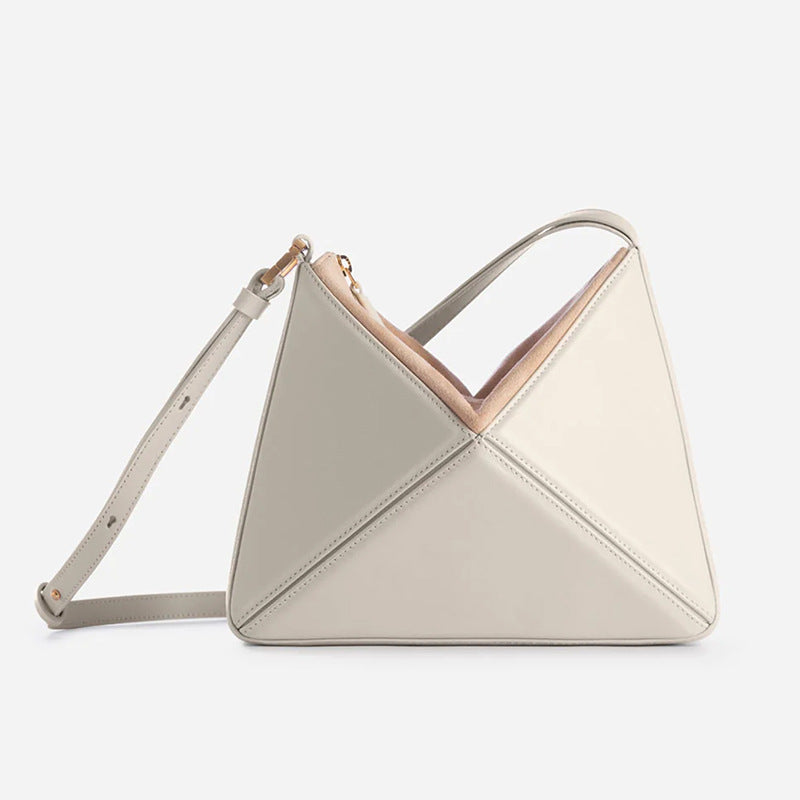 Special-Interest Design Folding Triangle Shoulder Bag