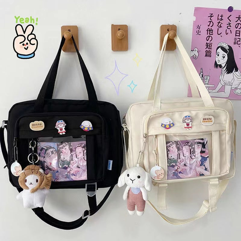 Harajuku Female Student Crossbody Bag Retro One Shoulder Bag Female