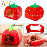 Cute Pet Bed House Winter Warm Mat Kennel Pineapple Shaped Soft Sponge