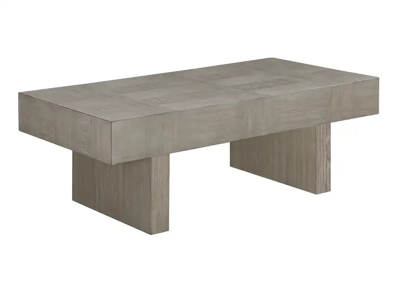 Contemporary Brown & Gray 3-Piece Wood Coffee & End Table Set