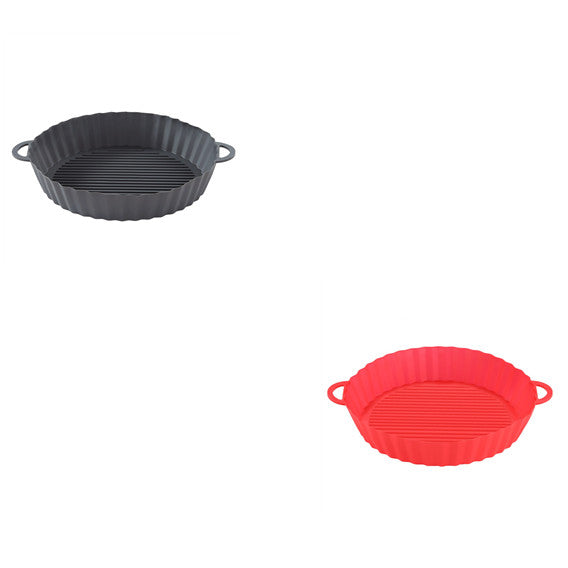 Air Fryer Tray Silicone Kitchen Supplies AirFryer Silicone Pot Grill Pan Accessories - Minihomy