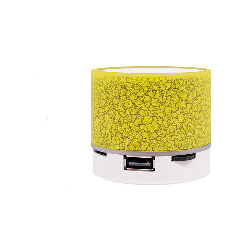 Mini Wireless Bluetooth Speaker - Portable Loudspeaker with Colorful Light Crack Sound - Minihomy