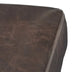 Brown & Walnut Upholstered Counter Height Barstools with Nailhead Trim (Set of 2) - Minihomy