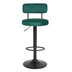 Modern Bar Stools Set of 2: Adjustable Swivel Counter Height Chairs - Minihomy