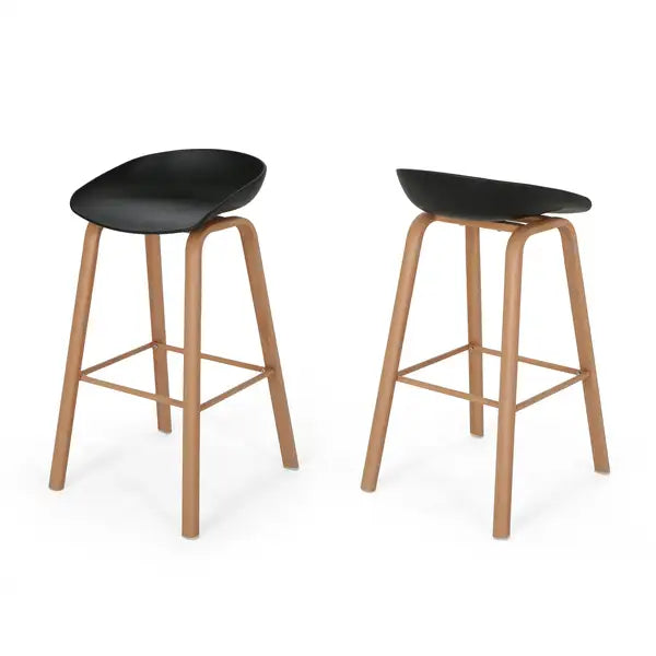 2-Piece Barstool Set - Modern Kitchen Counter Stools - Minihomy