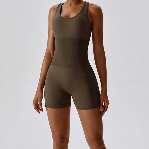 High Elasticity Integrated Back Yoga Suit