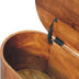 Chestnut Rounded Lid Blanket Box: Storage & Decor for Your Home - Minihomy