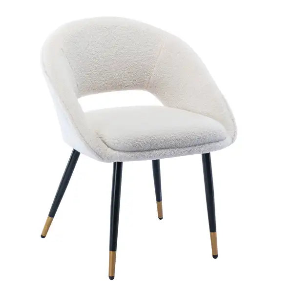 Hengming Modern Dining Chairs with Metal Legs - Accent Chair for Living Room - Minihomy