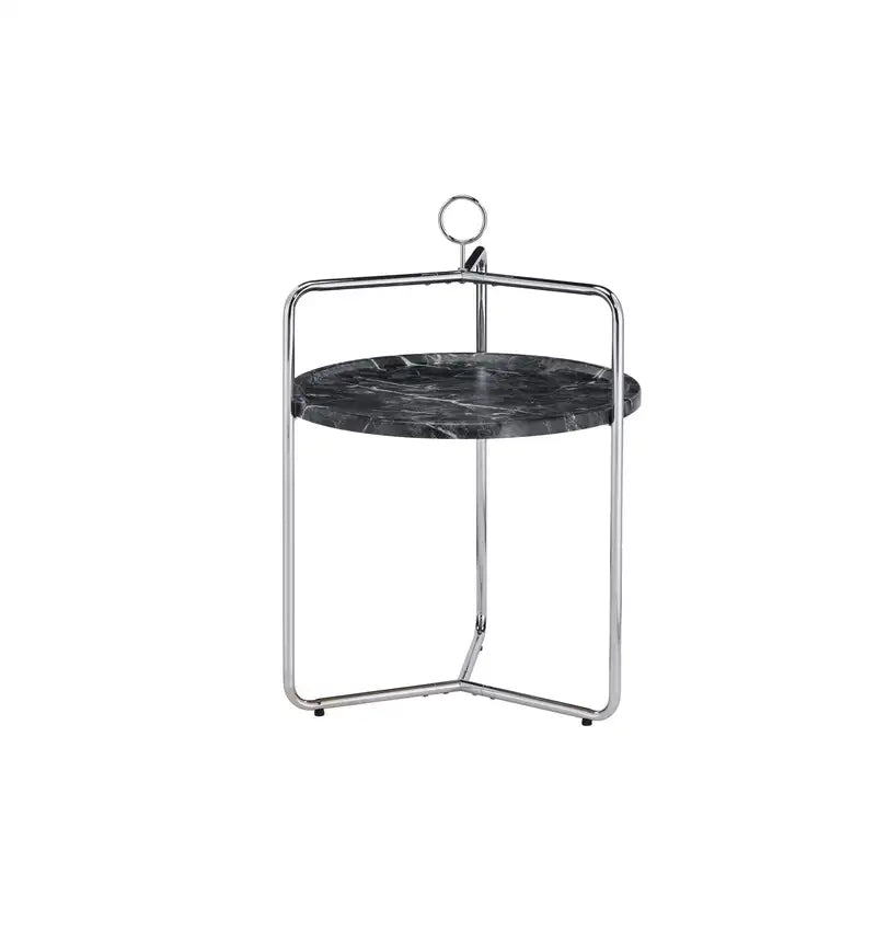 Black & Silver Miro Side Table