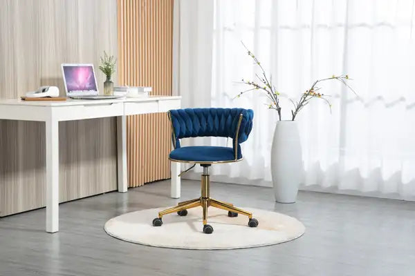 Adjustable Home Office Desk Chair - Modern Swivel Chair for Small Spaces